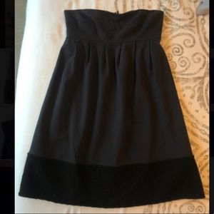 Vera Wang Strapless Navy Dress- size 6